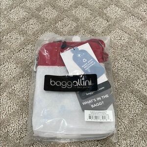 Baggallini Red and White Travel Bag